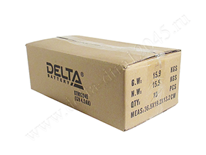 Закрытая коробка с аккумуляторами Delta DTM 12045